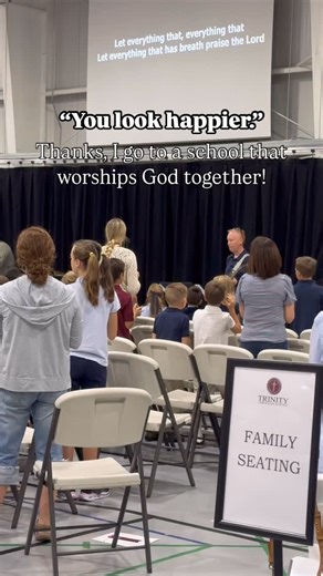 It’s chapel day ✨ One of the sweetest parts of life at Trinity is worshipping together each week. Families, you’re always welcome to join us! 💛 Follow us for more glimpses of life at Trinity each week. #trinitychristianaz #chapelday #classicalchristianeducation #christianeducation #arizonaschools #prescott #prescottarizona | Trinity Christian School