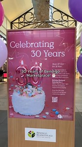 Bendigo Marketplace turns 30 and we're celebrating with you! 🎈🎂 The celebrations continue until 21 November, with giveaways, fun activities, exclusive offers, historic photos and more to enjoy throughout the centre. Find out more about our 30th birthday celebrations and exclusive offers via the link in bio. | Bendigo Marketplace