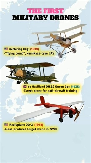 The history of Unmanned Aerial Vehicles (UAVs) goes back much further than most people realize. From the Kettering Bug in 1918 to the mass-produced Radioplane of WWII, these early innovations paved the way for the advanced technology we see in the skies today. It’s fascinating to see how a "flying bomb" from over a century ago evolved into the multi-purpose drones used for everything from photography to defense today. #militaryhistory #drone #aviationlovers #UAV #military #warbirds #historical #