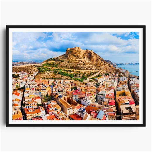 Alicante Photo Print, Santa Barbara Castle Art, Alicante Wall Art, Spain Poster, Historic Fortress Decor, Travel Photography - Etsy