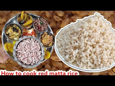 How to cook kerala red matta rice in open pot and cooker/Healthy kerala matta rice recipe/Healthy