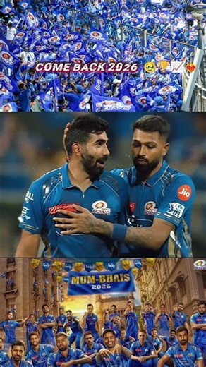 Came back 2026 Mi ❤️‍🔥📈🥹👑#trending #cricket #viral #viralvideo #ipl #fyp