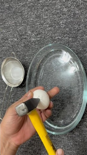 Breaking Eggs with a Hammer! 🔨🥚 (Satisfying?)