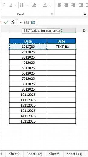 📅 Instantly Convert Numbers into Date Format in Excel | Excel Date Conversion Trick!