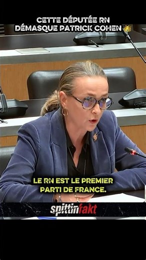 This National Rally MP is correcting Patrick Cohen. 🧑‍🏫