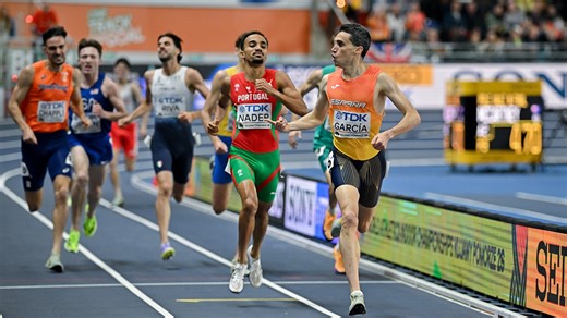 Garcia pulls away for 1500m world indoor title