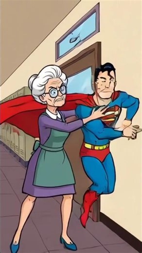 Alien lady teachers superman a lesson