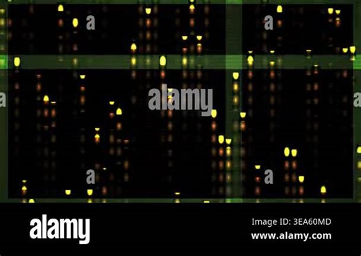 Abstract Digital Matrix Data Stream with Green Glowing Glitch Effects Stock Video Footage - Alamy