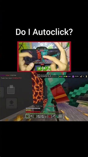 Mcpe Autoclicker #mcpe #minecraft #hiveskywars #pvp #mobile #combo