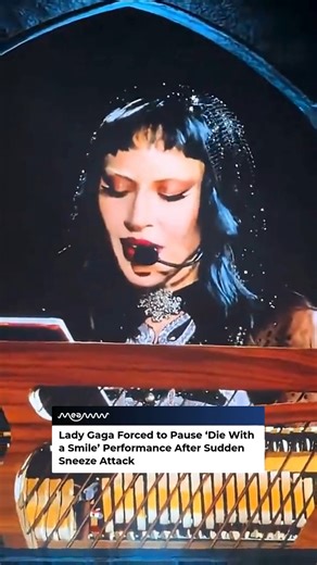 A sneezing fit mid-performance? Lady Gaga still made it iconic. Even her allergies have stage presence. #LadyGaga #ConcertMoment #Viral #DieWithASmile | MEAWW Entertainment