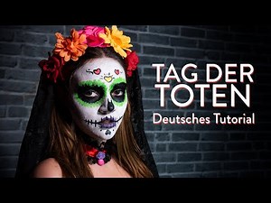 SUGAR SKULL schminken - Make Up Tutorial - Fasching, Karneval, Halloween