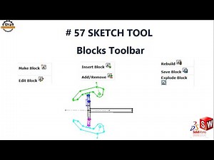 How to use Block toolbar in SolidWorks