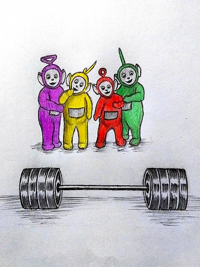 Transformation....💀 . .. ... .... #teletubbies #90s #90skids #cartoon #cartoonnetwork #cartoonart #animation #muscle #musclebuilding #workout #gym #gymmotivation #transformation #bodybuilding #motivation #sketch #art #artwork #drawing #pencil