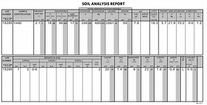 Análisis de suelo Midwest Labs - Zona 5B