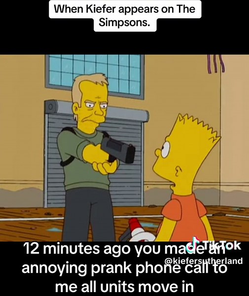 Kiefer Sutherland Pranked on The Simpsons