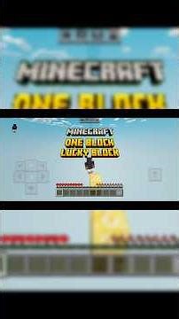 Minecraft Lucky Block One Block #addonminecraft #minecraft #oneblock