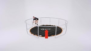 VULY Ultra Trampoline 12 FT 14 FT Spring Trampoline with Enclosure - Recreational Trampolines with AntiRust Coating, ASTM Approved for Kids