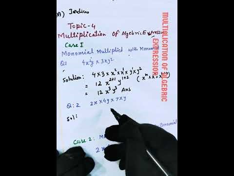 MULTI0LICATION OF ALGEBRIC EXPRESSION IGCSE MATHS,Grade 10