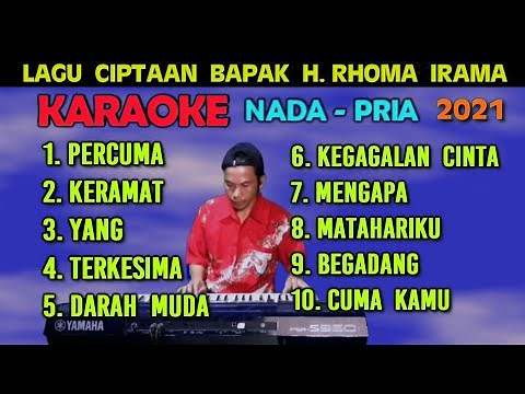 Kumpulan Dangdut Lawas - Rhoma Irama | KARAOKE Nada Pria, HD