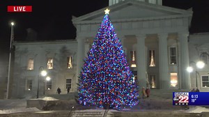 Tree lighting at the State House in Montpelier