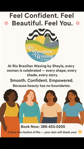 Experience the Beauty of Smooth Skin Waxing isn’t just hair removal — it’s self-care. Yes hun, do it! LOL… Book now: 386 453 0200 | Rio Brazilian Waxing