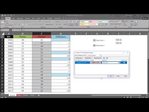 Turn Conditional Formatting On and Off with a Form Control Check Box in Excel