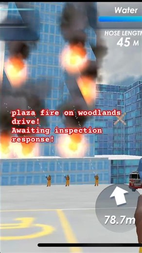 Plaza fire on Woodlands Drive! Awaiting immediate response!