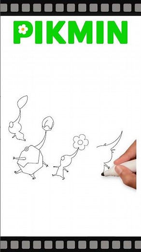 Drawing PIKMIN（ピクミン） [Coloring book] #ぬりえ #ピクミン