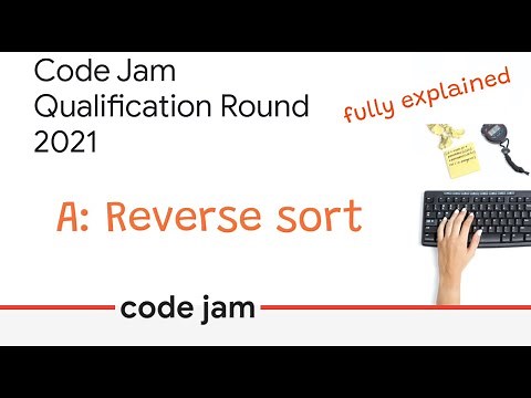 Codejam 2021 | A: Reverse sort | Fully Explained | Qualification Round