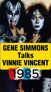 Gene Simmons on Vinnie Vincent KISS 1985 #80srock #classicrock #80s #kiss #hairbands #rockandroll #kissband #genesimmons #paulstanley #vinnievincent #ericcarr #kissmakeup | Rock News Desk