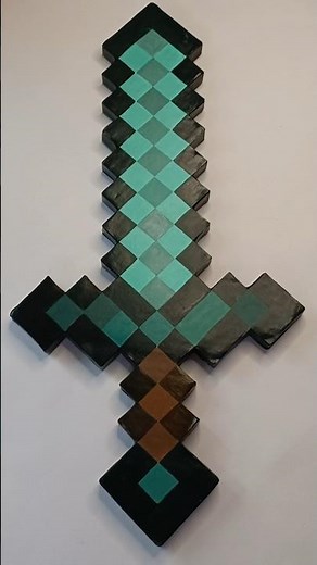 DIY Minecraft Diamond Sword | #diy #minecraft #diamondsword