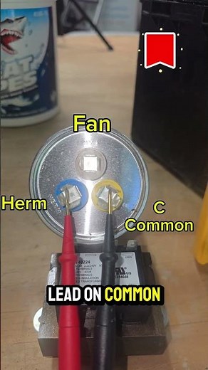 Hvac technician, Alex Ivey, shows how to test a capacitor with a multimeter