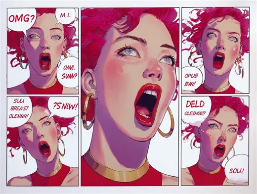 Comic panel experimentation.