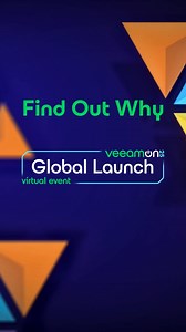 50K views · 5K reactions | Take a few minutes today. Gain insight for tomorrow. Learn what’s new at VeeamON: Global Launch Virtual Event. | Veeam Software | Facebook