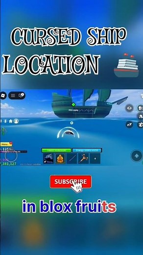 Where is Cursed Ship in Blox Fruits? 🚢⚓ (Sea 2 Location Guide)#youtubeshorts #viralvideo #shorts
