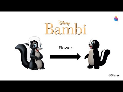 Paint 3D Tutorial: Flower ~ Bambi (1942)