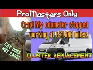 Ram Promaster Instrument Cluster Speedometer Odometer Replace. Promasters Only. Cat does not care!