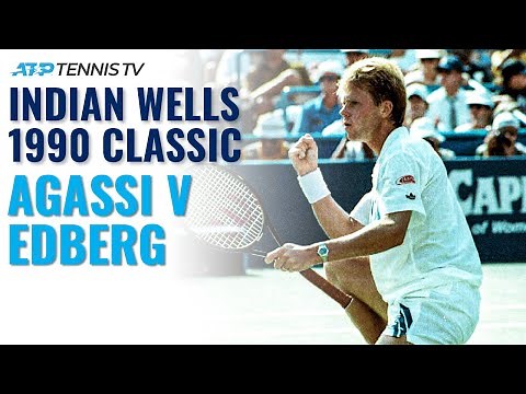 Extended Highlights: Stefan Edberg v Andre Agassi | Indian Wells Final 1990