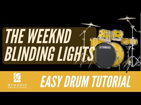 The Weeknd - Blinding Lights Easy Drum Tutorial