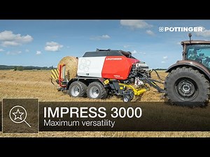 Maximum versatility with the IMPRESS round baler | PÖTTINGER
