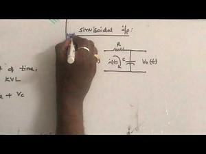 Low Pass R-C circuit - Sinusoidal Input - Linear Wave Shaping