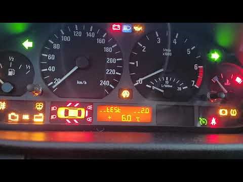 BMW e46 hidden secret menu and functions tutorial explained temperature battery RPM speed