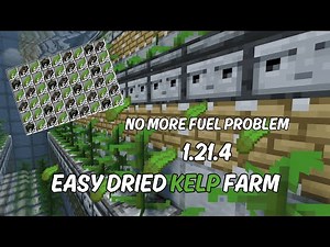 ULTIMATE Dried Kelp Farm Tutorial for Minecraft 1.21.4 🌿 | Infinite Fuel & Food!