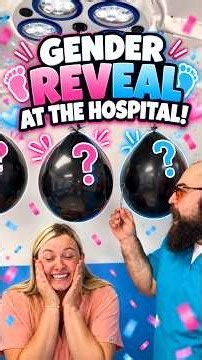 Nurses set up the cutest gender reveal at the hospital! CONGRATULATIONS❤️❤️