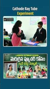 Cathode Ray Tube Experiment #LakshyaOlympaidSchool #BestSchoolsInHyderabad #SchoolReview #Education