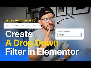 Create a blog post category drop down filter without extra plugins in Elementor.
