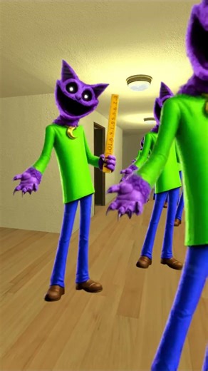 Baldi Vs Car Eater, Catnap And Moai Meme In Hotel