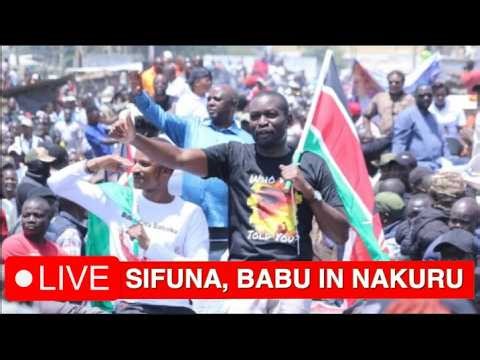 🔴#Live: Sifuna, Babu Owino Leading Linda Mwananchi Rally In Nakuru