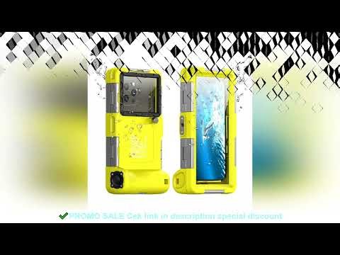 Multi-functional, durable, waterproof, 15m/50ft, universal 6.9 inch waterproof phone case, IP68, pro