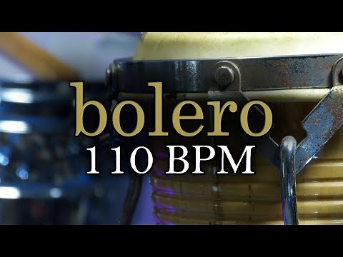 Bolero Drums | Base percussiva para improviso | metrônomo 110 BPM | timbales congas bongô play along